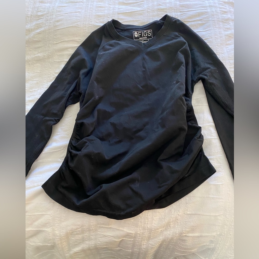 Maternity Figs under scrub. Size L. Black.